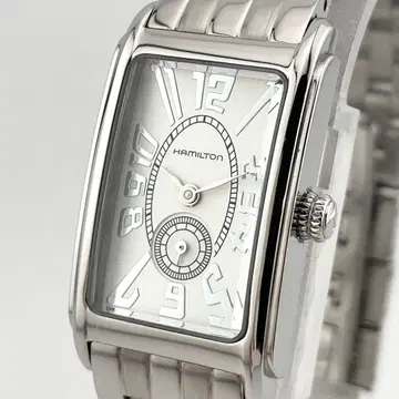 [ 작동 ] 해밀턴 아드모어 스퀘어 손목시계 스몰 세컨드 여성용