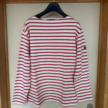 SAINT JAMES 핑크 스트라이프 긴팔