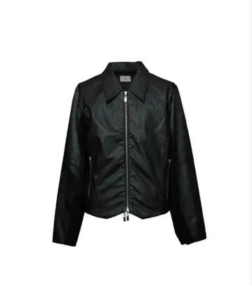 젠트 루이 더블 지퍼 가죽 자켓