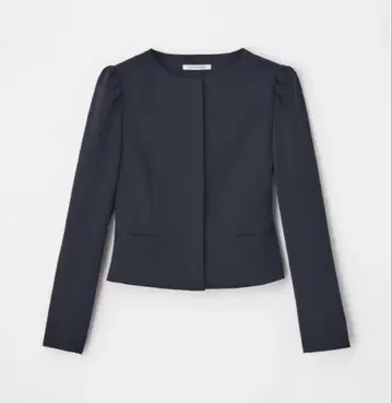 FOXEY 폭시 뉴욕 노카라 자켓 네이비 38