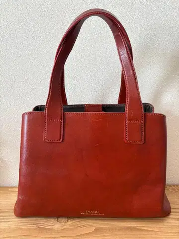 FAUCON 오렌지 브라운 가죽 숄더백 [배송비 포함]