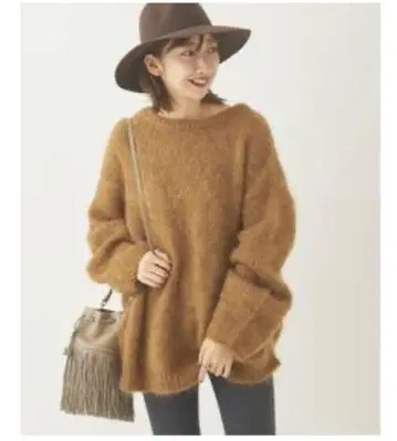 NUBE 모헤어 MIX 크루넥 풀오버