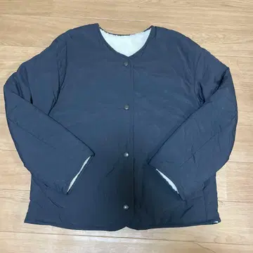 유니클로 퀼팅 보아 리버서블 자켓