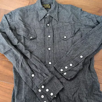WEST RIDE 긴팔 셔츠 34 사이즈 다크 그레이