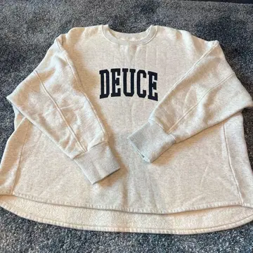 운모 & 딜 MICA&DEAL 맨투맨 트레이닝복 속기모 베이지