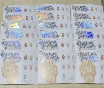 LABUBU 라브브 LOVE 봉제 인형 키링 빈 박스 18개