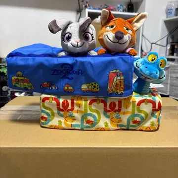 주토피아2 디오라마 티슈 케이스 전 2종 세트