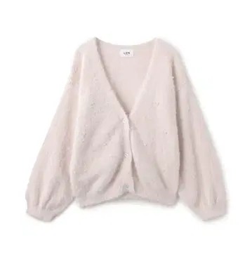 petitmainlien 펄 장식 샤기 가디건! 핑크!!
