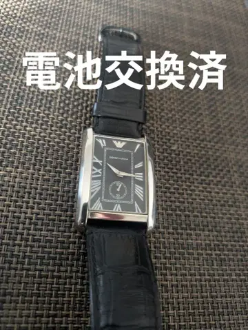 [ 배터리 교환 완료 ] EMPORIO ARMANI 손목시계 블랙