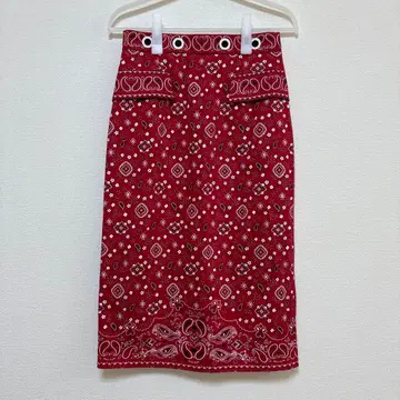 [ 새상품 ] MICHEL KLEIN 미쉘클랑 페이즐리 스커트