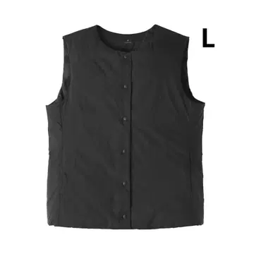 무인양품 경량 다운 포켓터블 노카라 베스트