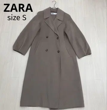 ZARA 자라 울 체스터 코트 오버 실루엣 S
