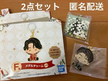 새상품 미세스 그린애플 1번 복권 F상 메탈 참 2점 와카이&텐고쿠