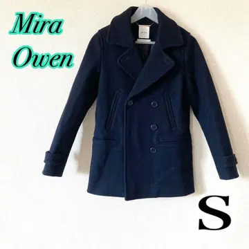 Mila Owen 멜톤 피 코트 이탈리아 원단 네이비