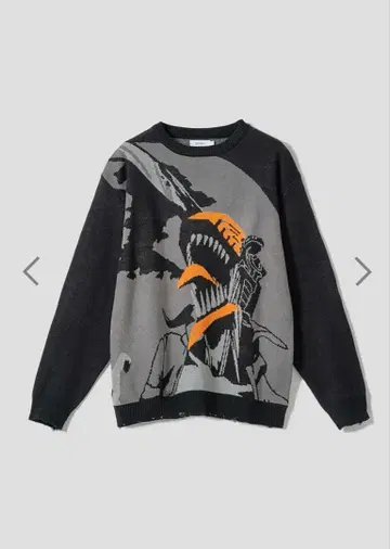 체인소 맨 울부짖음 | 자카드 니트 XL