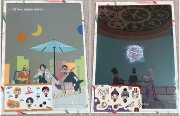 2세트 제일복권 미세스 H상 클리어 파일&스티커 시트