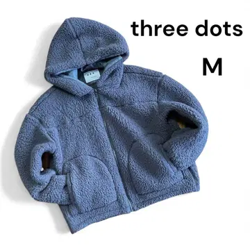 쓰리 dots 쓰리 dots 업사이클 퍼 보아 블루종 그레이 M