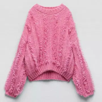 ZARA 프릴 트리밍 스웨터