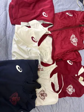 와세다 ASICS 저지 5세트