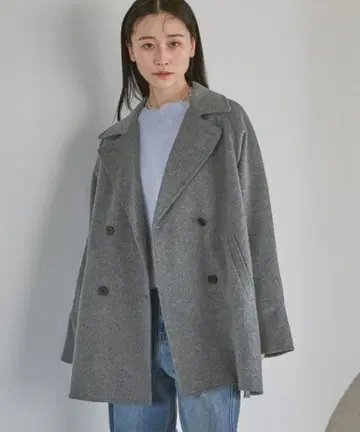 Apart by 오크 미들 자켓 코트 그레이