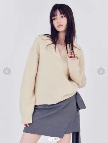 [택 포함 새상품] 프레이 아이디 라쿤 더블 페이스 폴로 칼라 풀오버