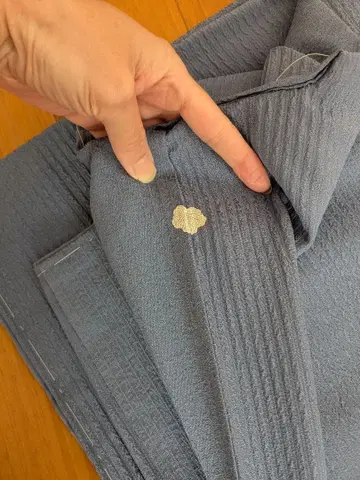 새상품 고급 이로무지 이중 기모노 하나 문