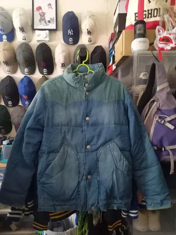 BAYFLOW 데님 블루 다운 자켓 사이즈 2