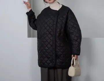 오버 사이즈 퀼팅 재킷 에밀레 아우터