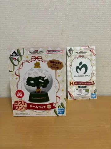 Mr. GREEN APPLE 돔 라이트(라스트 원), 입체 메모 세트