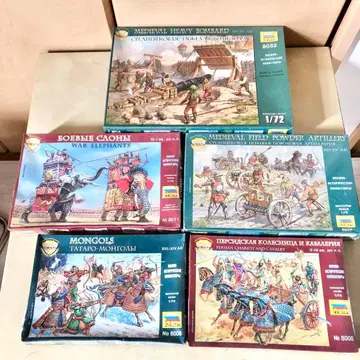 미개봉 즈베즈다 1/72 역사 피규어 시리즈 5개 상자