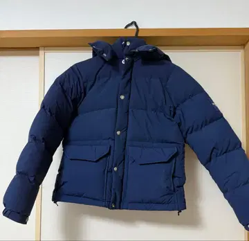 north face 네이비 후드 부착 다운 자켓