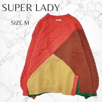 슈퍼 레이디 멀티 컬러 절개 케이블 짜임 니트 스웨터 고품질