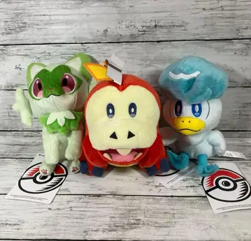 포켓몬 센터 오리지널 봉제 인형 냐오하 뜨아거(호게타) 꾸왁스 택 포함