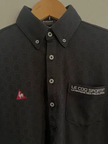 LE COQ SPORTIF 블랙 피케 셔츠
