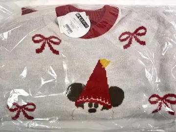 [ 택 포함 새상품 ] 디즈니 크리스마스 리루린린 니트 스웨터 2025