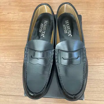 HARUTA 6550 블랙 로퍼 30 EEE