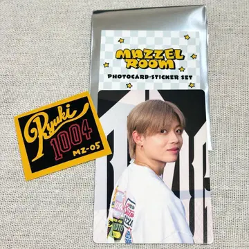 MAZZEL 마제베야 포토 카드 스티커 세트 RYUKI 류키