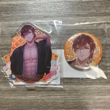 이케멘 전국 마에다 케이지 아크릴 스탠드 & 캔뱃지 세트