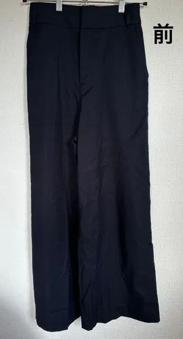 [ Mila Owen ] 네이비 하이웨스트 와이드 팬츠