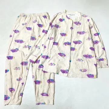 츠모리치사토 수면 룸웨어 상하의 세트 파자마 구름 파일