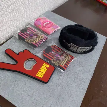 VAMPS 굿즈 세트 퍼 소재 밴딩