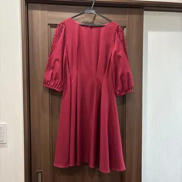 파티 드레스 와인 레드 버건디