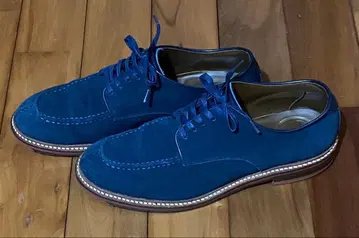 JELADO 미들 보로 소가죽 스웨이드 네이비 25.5cm 7.5