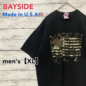 T401 [미국제] 베이사이드 티셔츠 블랙 계열 men's [XL]