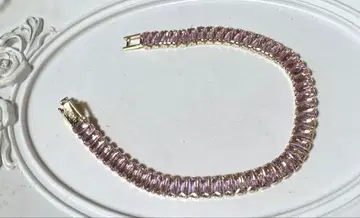 핑크 큐빅 지르코니아 팔찌 3개