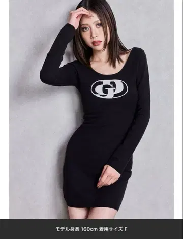 GYDA 블랙 긴팔 니트 원피스 + 레그 워머