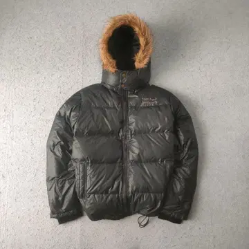 TOWN& COUNTRY 다운 자켓 M 블랙 퍼 후디드