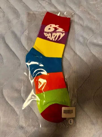 B'z PARTY 회원 한정판 삭스 레인보우 M~L 사이즈
