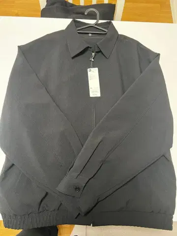 블랙 점퍼 슬랙스 세트