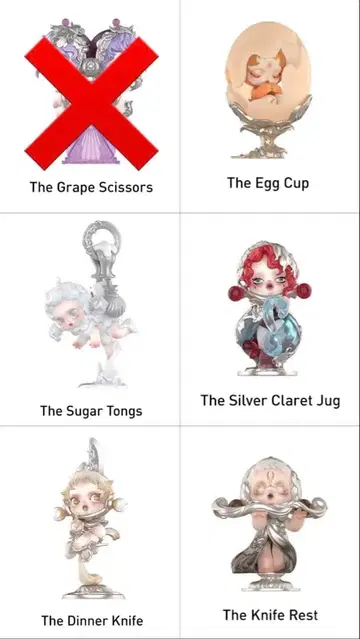 스컬팬더 The feast begins 피규어 5세트